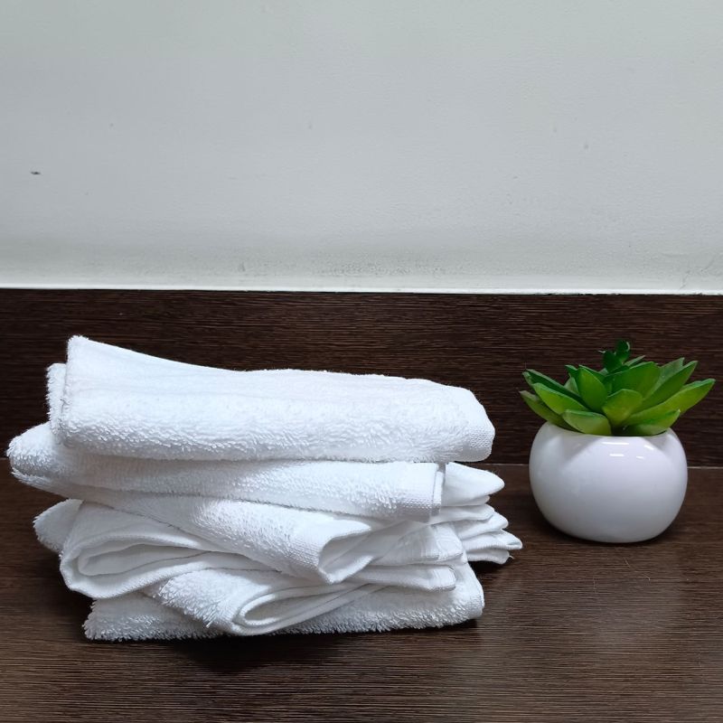 White Cotton Face Towels